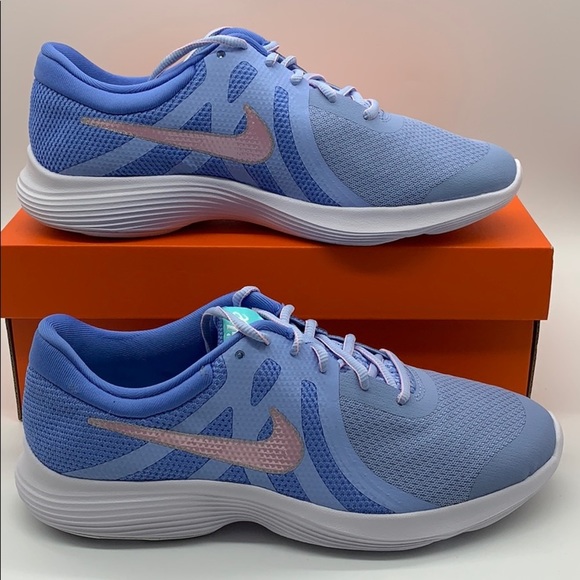 NIKE REVOLUTION 4 (GS) royal pulse/pink foam - Picture 5 of 16